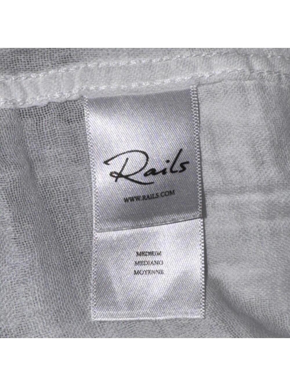 RAILS Women’s Ellis Button-Up Gauze Shirt in White-Size Medium - Picture 13 of 15
